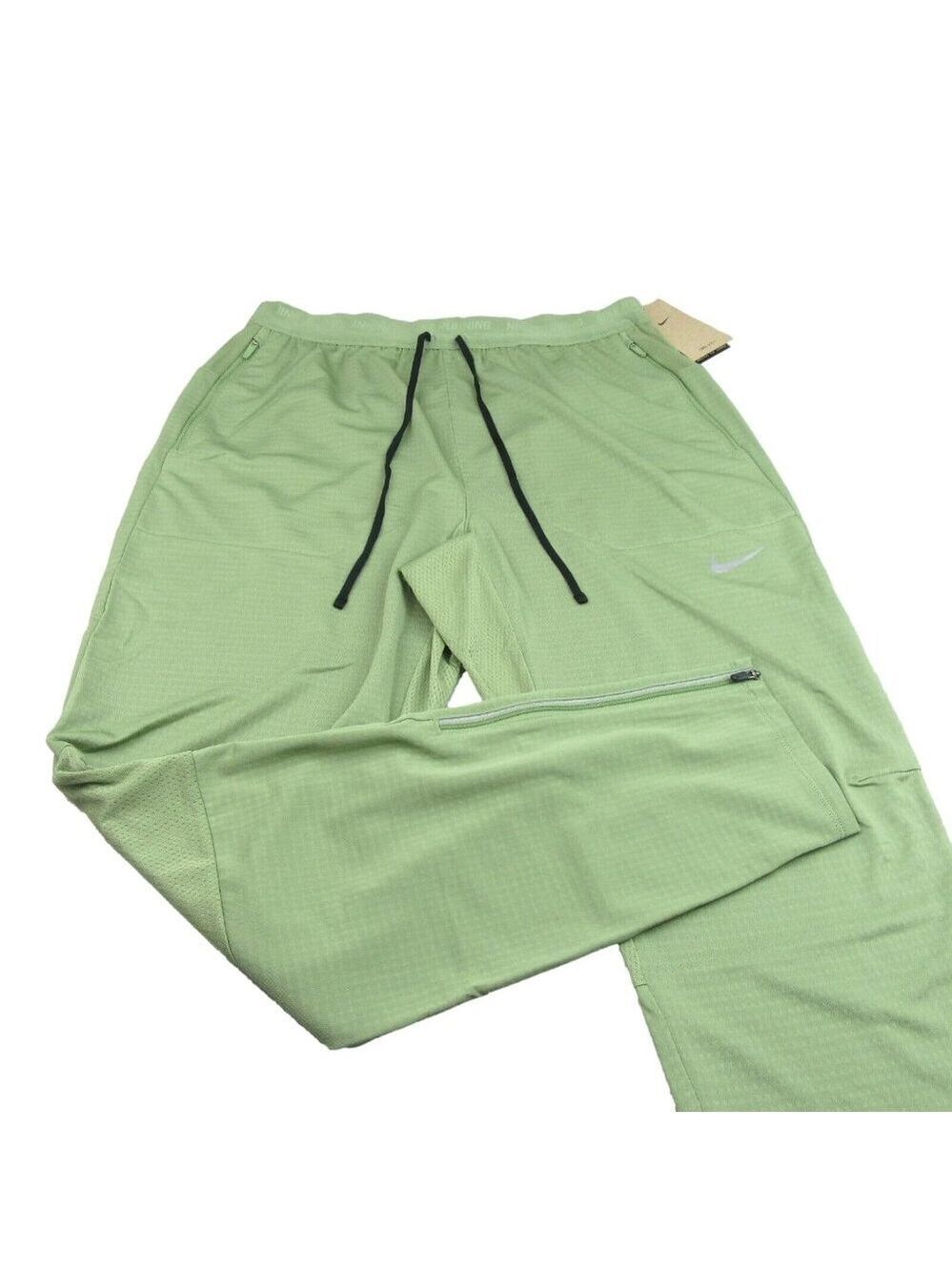 Nike Phenom Knit Running Gym Pants Mens Size Medium Green NEW